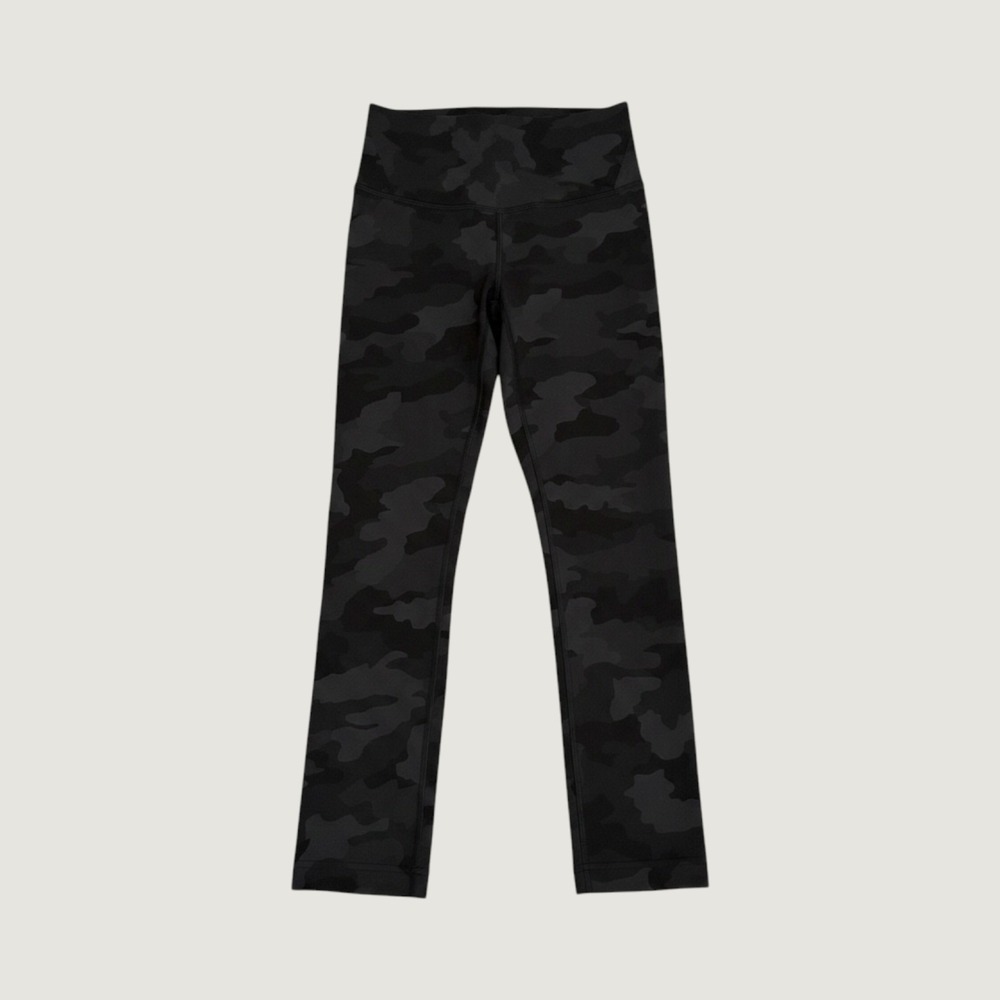 Lululemon‎ Align Heritage 365 Camo Deep Coal Multi Crop Womens Size 4 Leggings